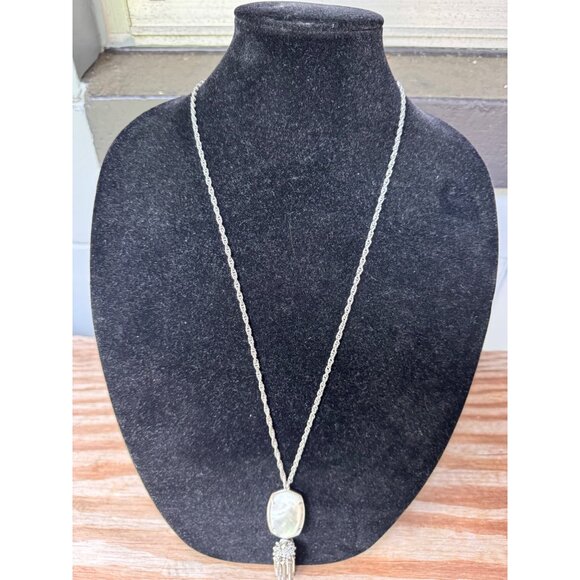Kendra Scott Rayne Pendent Tassel Necklace 32" - Picture 2 of 6